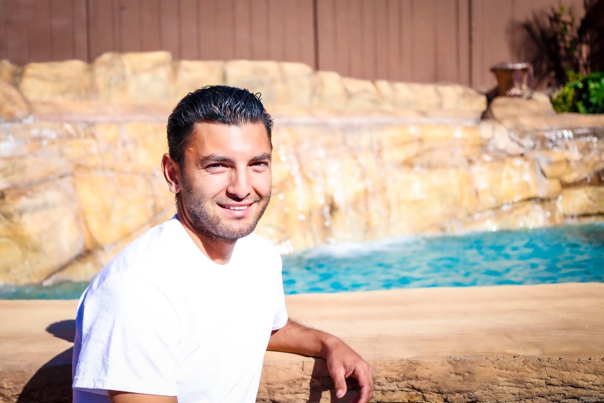 A Clearwater technician at a North County pool